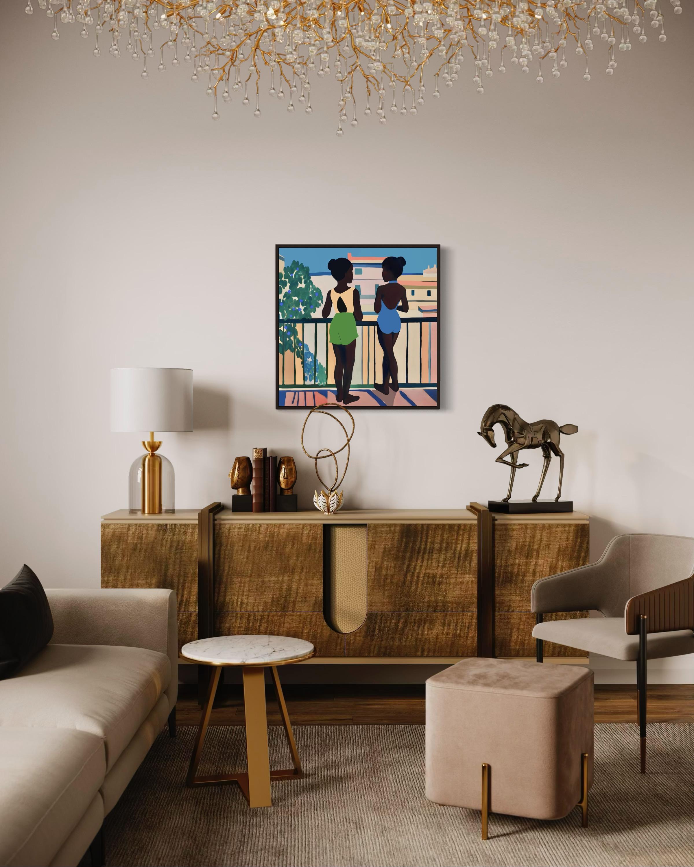 sisterhood , 70x70cm, impression sur toile, édition 20 pcs. en vente 4