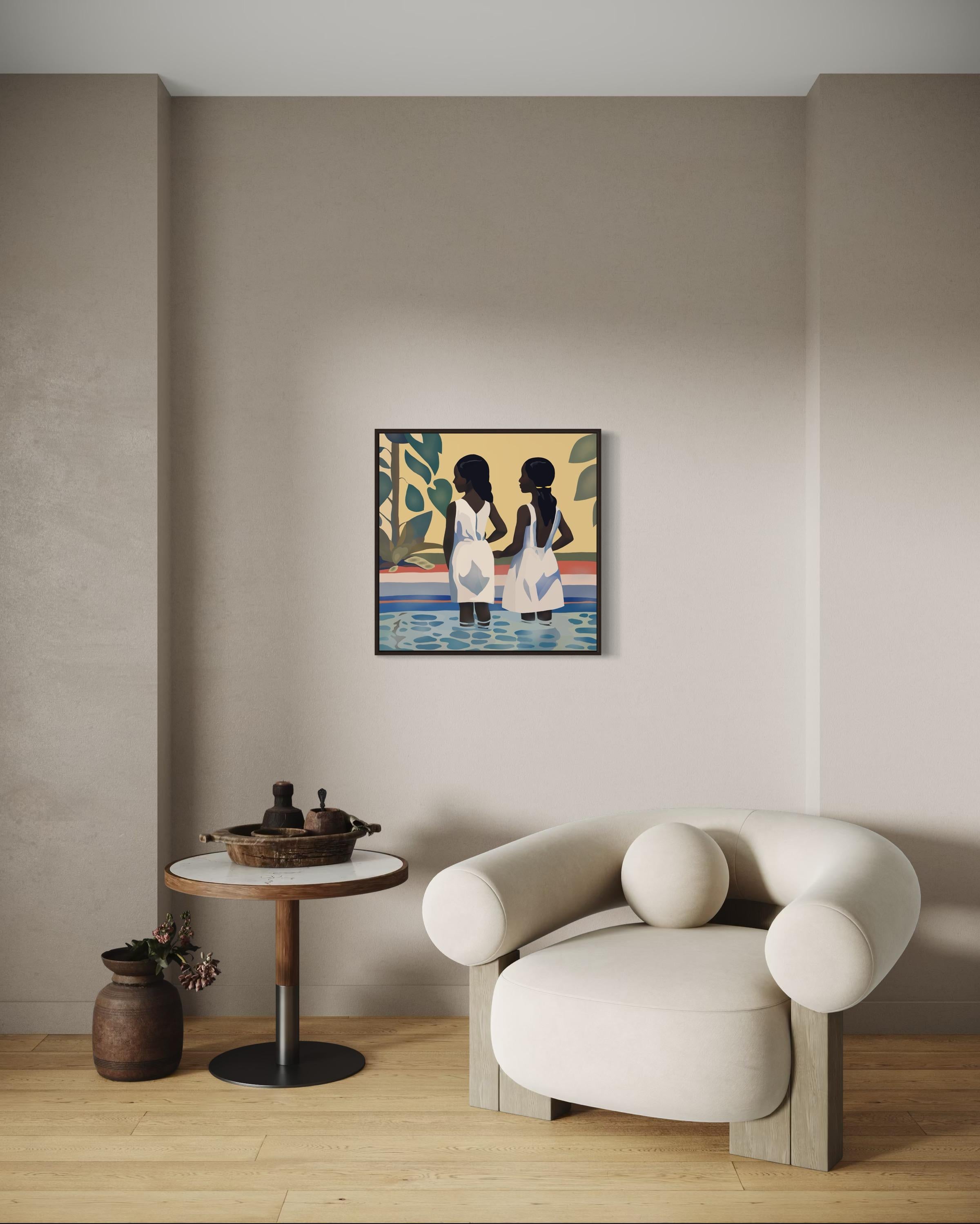 sisterhood , 70x70cm, impression sur toile, édition 20 pcs. en vente 1