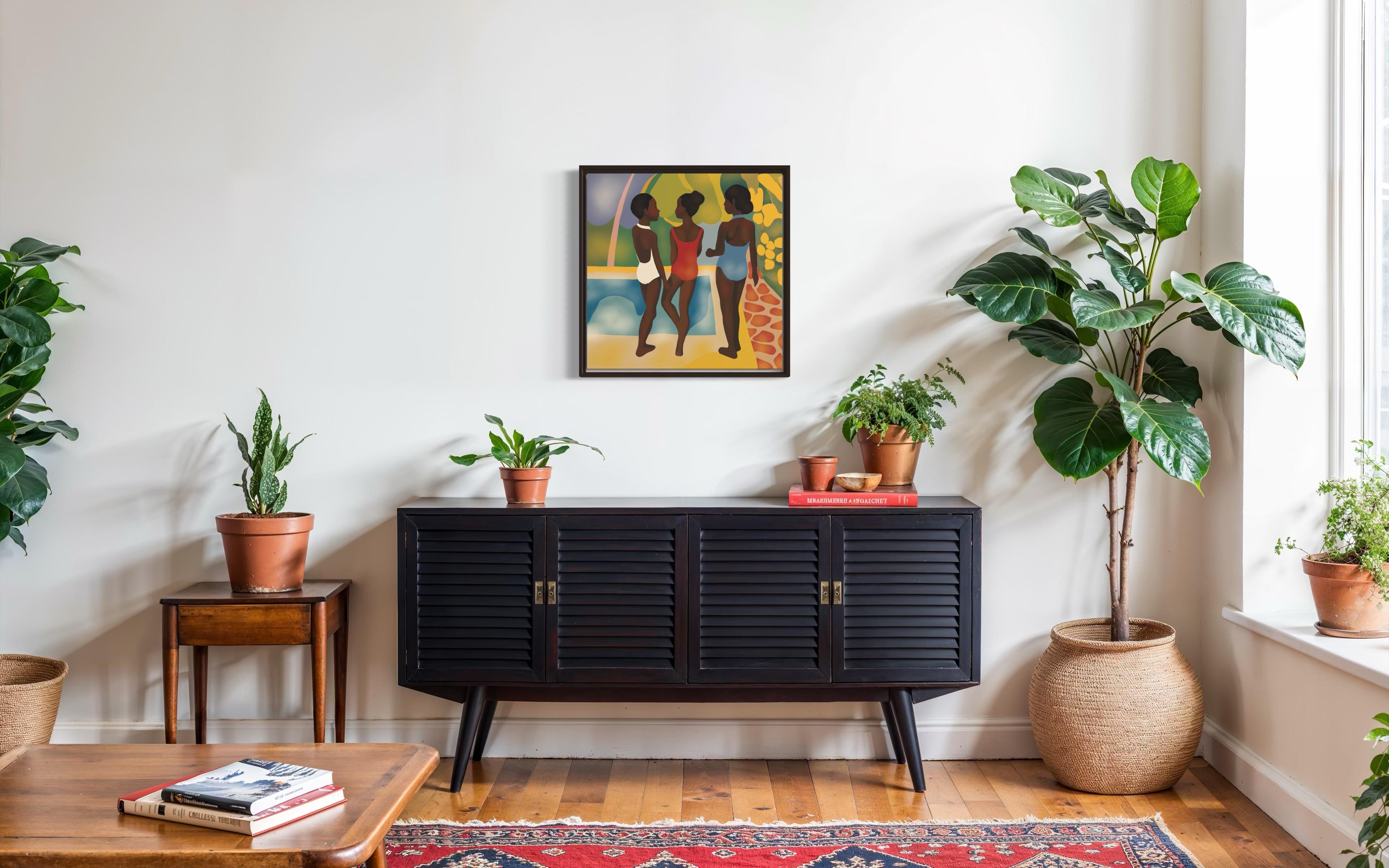 sisterhood , 70x70cm, impression sur toile, édition 20 pcs. en vente 2