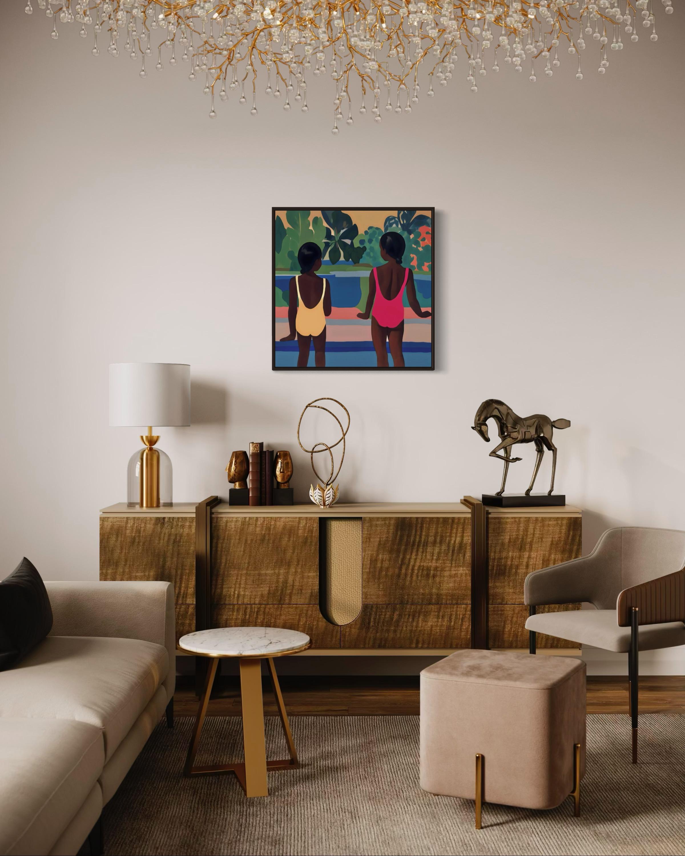 sisterhood , 70x70cm, impression sur toile, édition 20 pcs. en vente 1