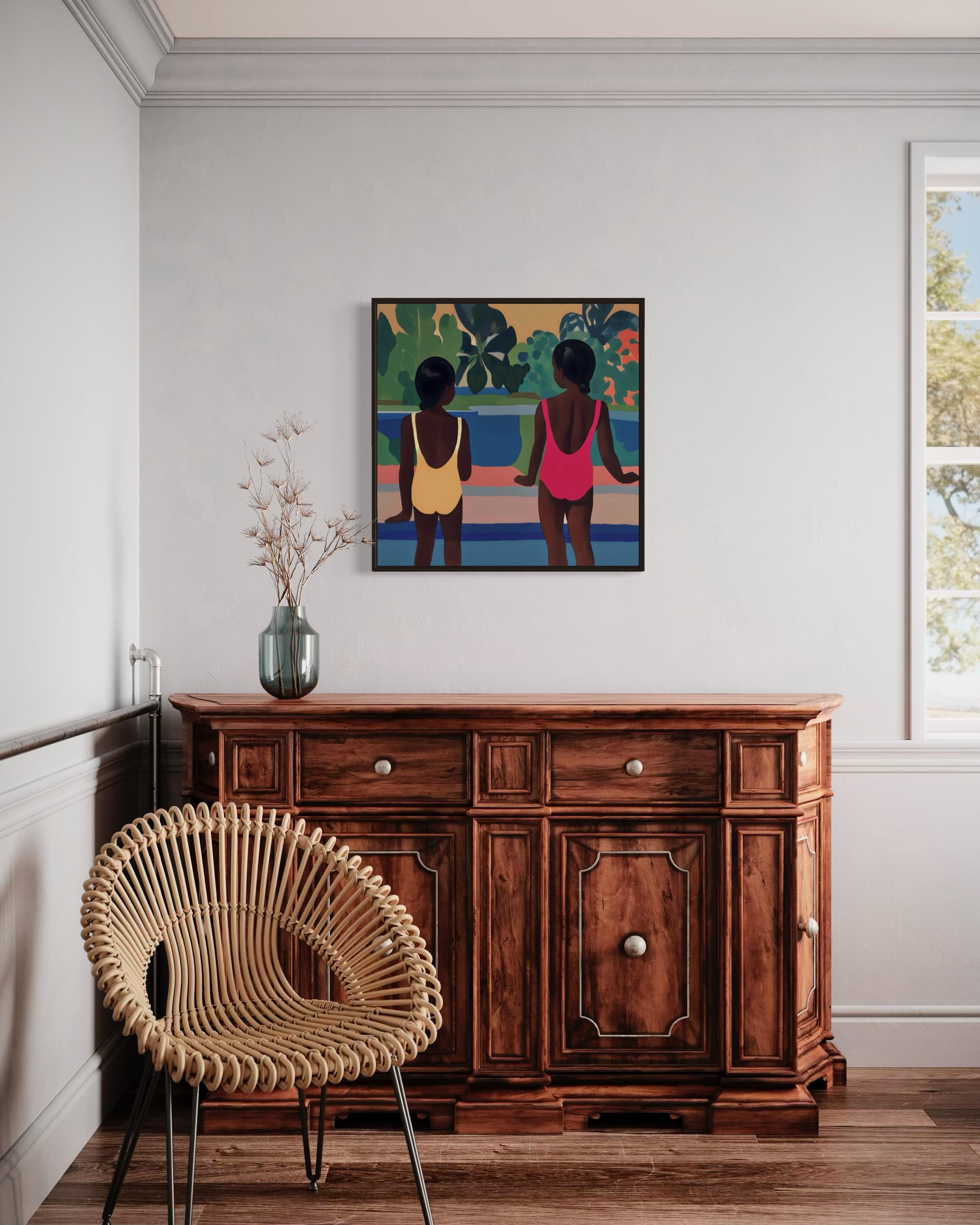 sisterhood , 70x70cm, impression sur toile, édition 20 pcs. en vente 2