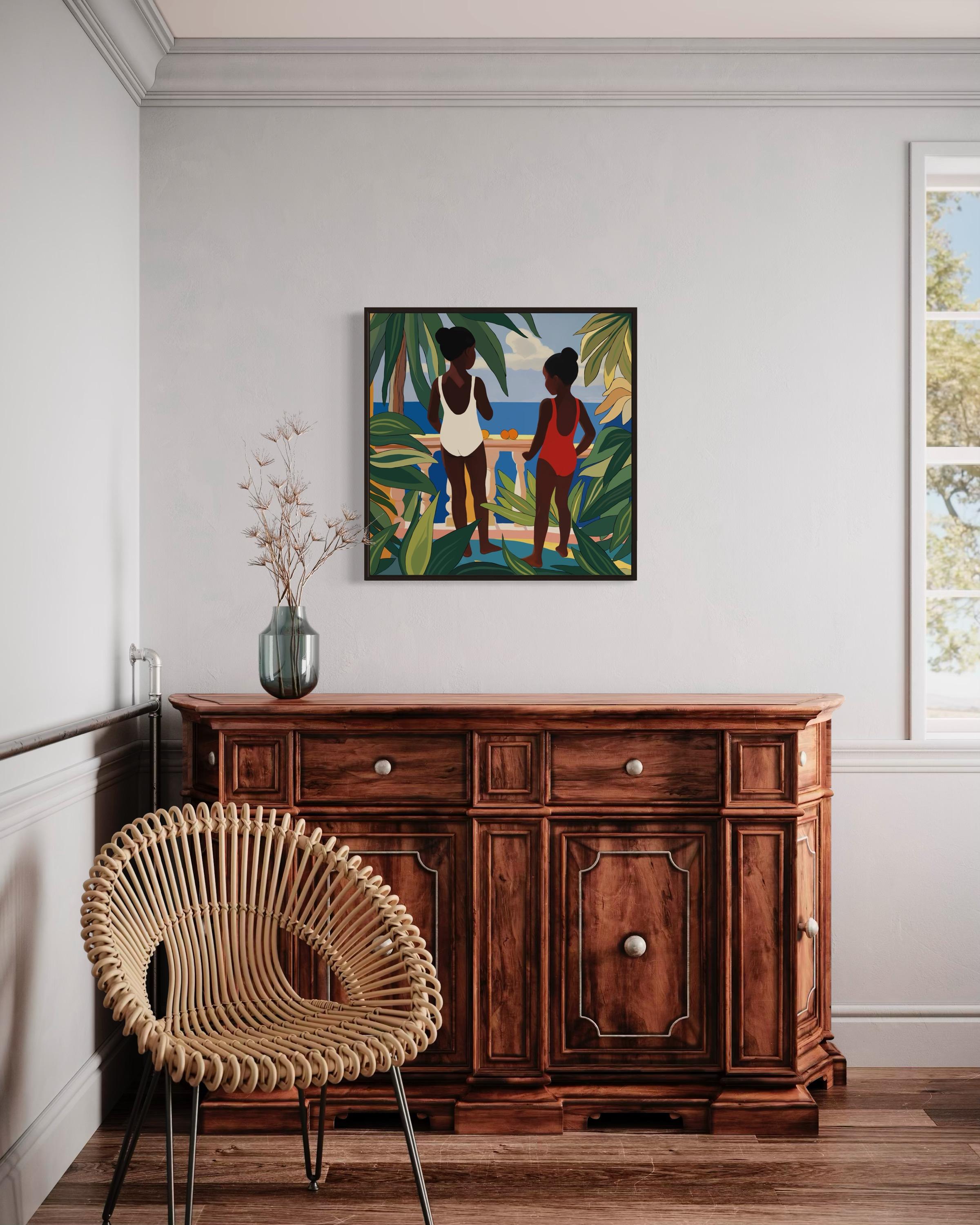 sisterhood , 70x70cm, impression sur toile, édition 20 pcs. - Print de Nina Tsoriti