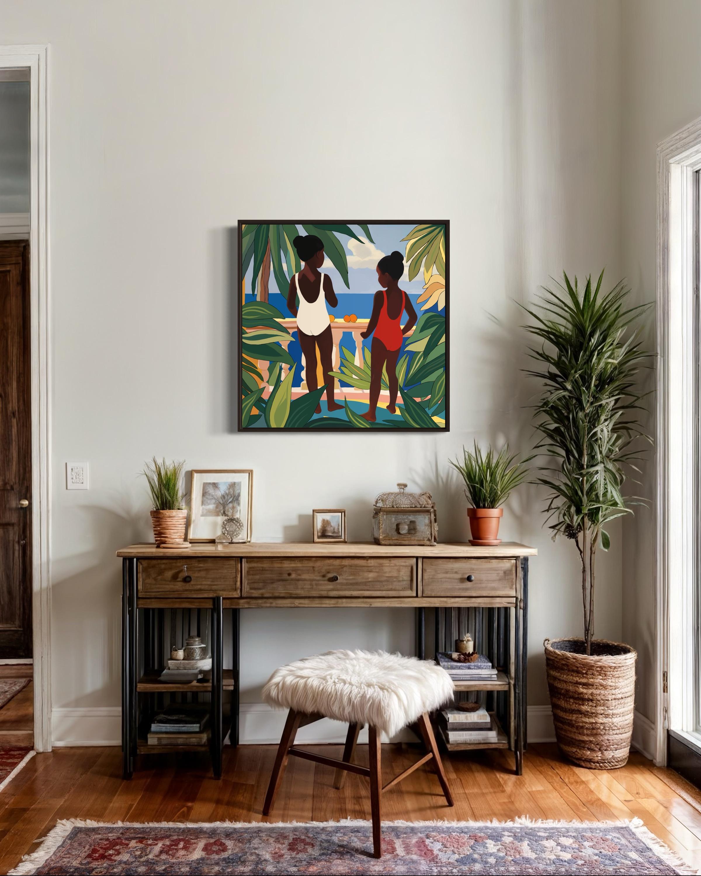 sisterhood , 70x70cm, impression sur toile, édition 20 pcs. en vente 2