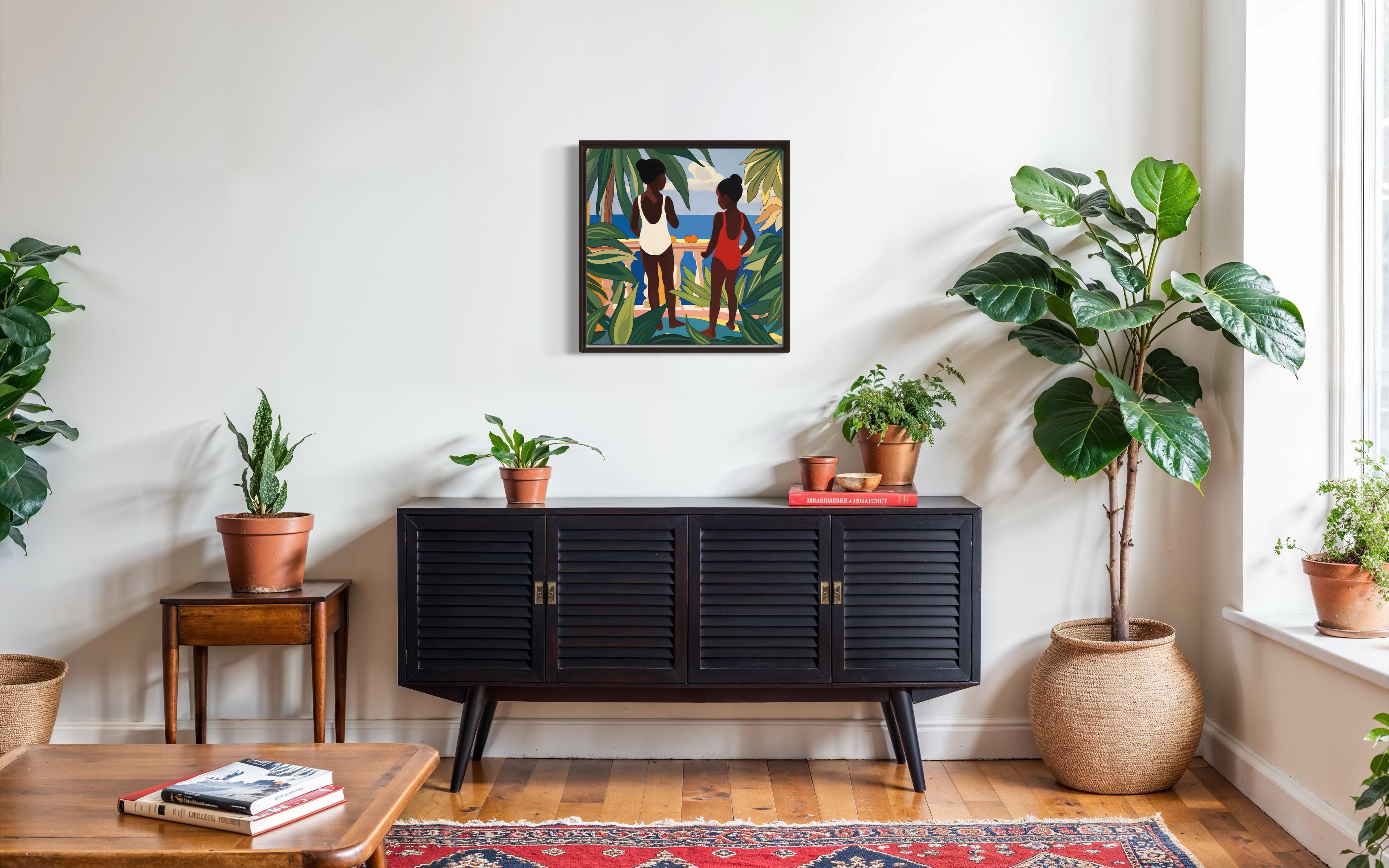 sisterhood , 70x70cm, impression sur toile, édition 20 pcs. en vente 4