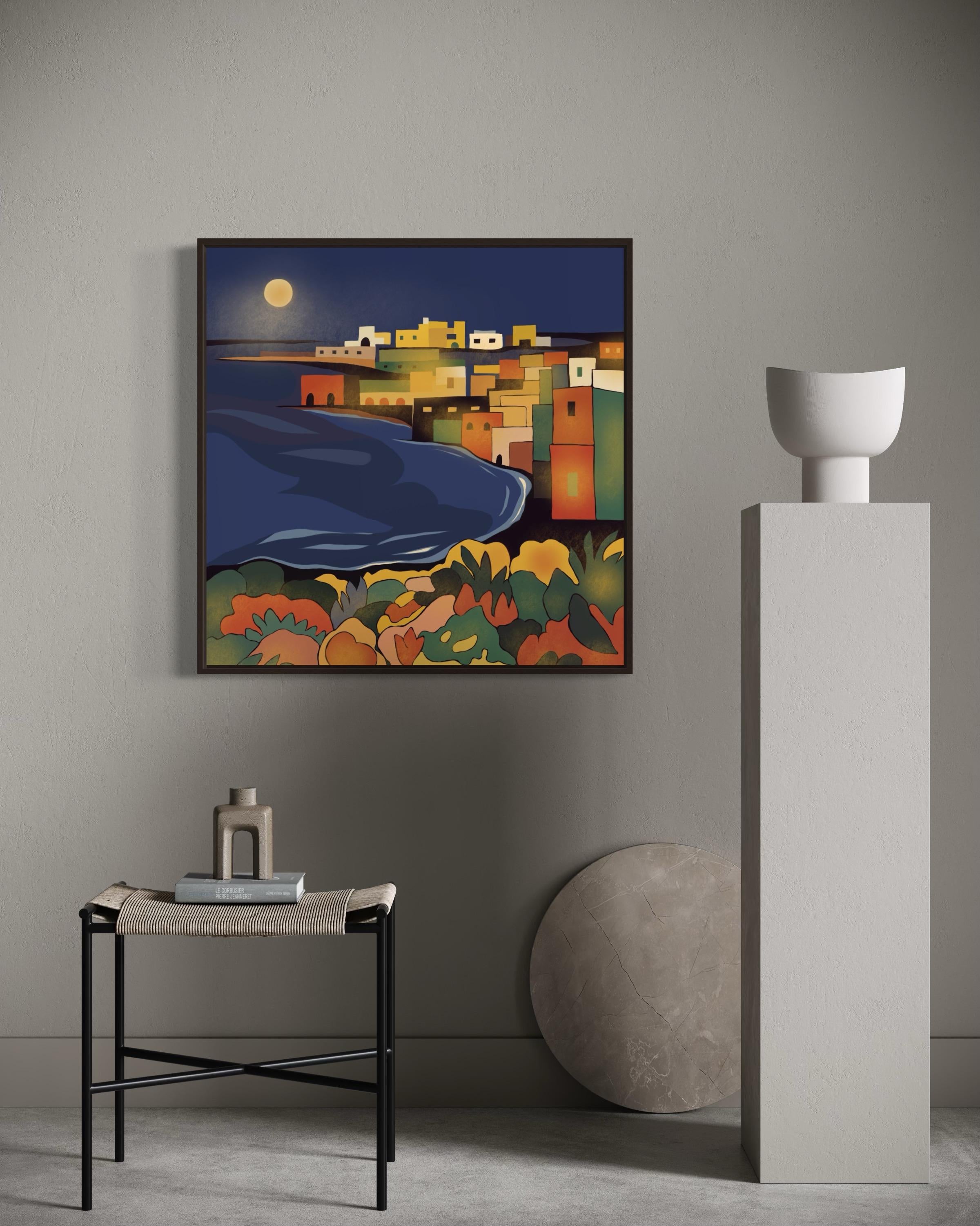 Seascape , 70x70cm, print on canvas, Edition 20 pcs. For Sale 3