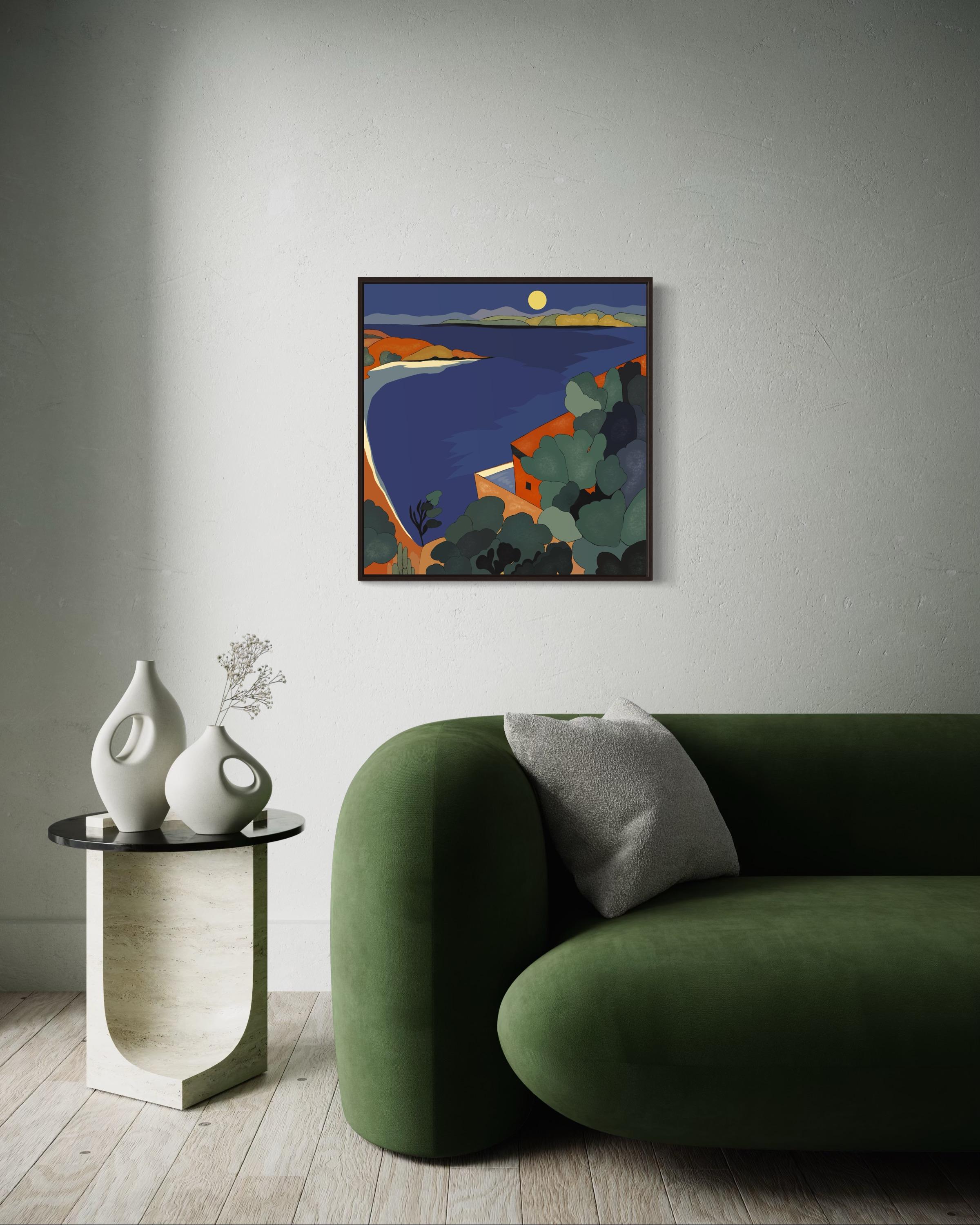 Seascape , 70x70cm, print on canvas.Edition 20 pcs. For Sale 1