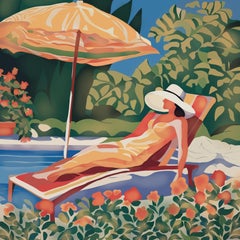 Sommerzeit, 70x70cm, Druck auf Leinwand. Auflage 20 Teile.