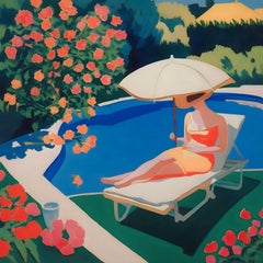 Tempo d'estate , 70x70cm, stampa su tela. Edizione 20 pezzi.