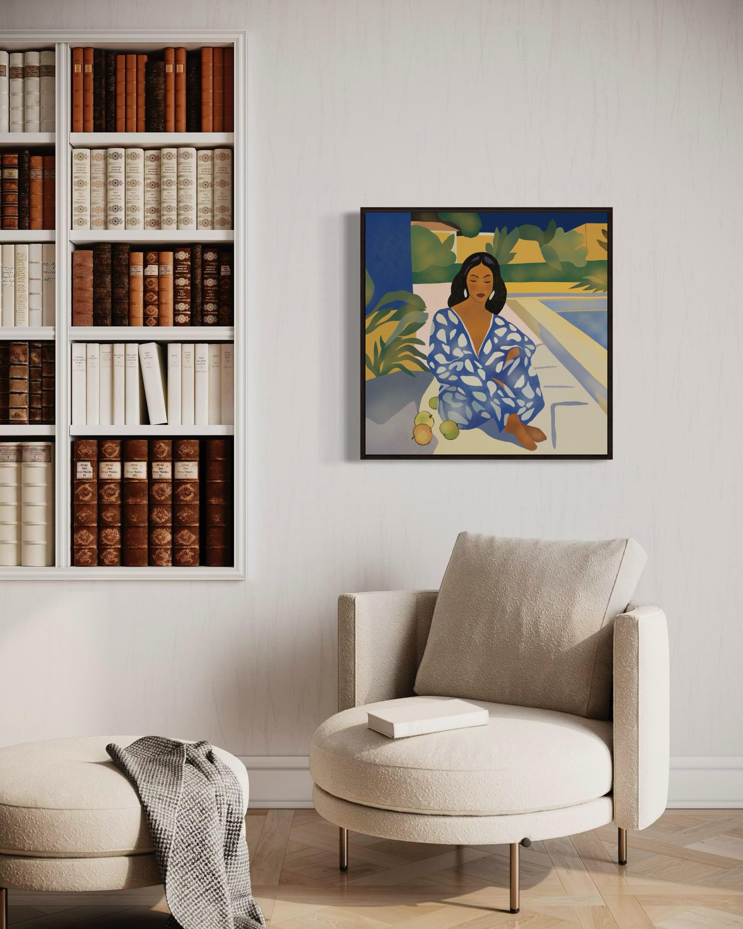 Temps d'été, 70x70cm, impression sur toile, édition 20 pièces. en vente 4