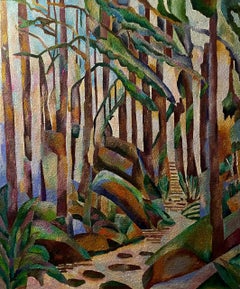 Forêt, 170x140cm, Huile, Toile, sable
