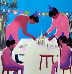 Flowers of life, 100x100 cm, acrylic  on canvas