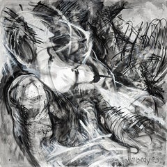 Adam, 150x150cm, oil, acrylic, canvas