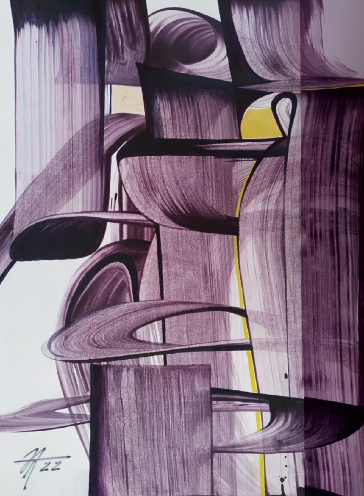 Series "Shells", 42 x 30 cm, acrylic on paper - Art by Tatiana Nega