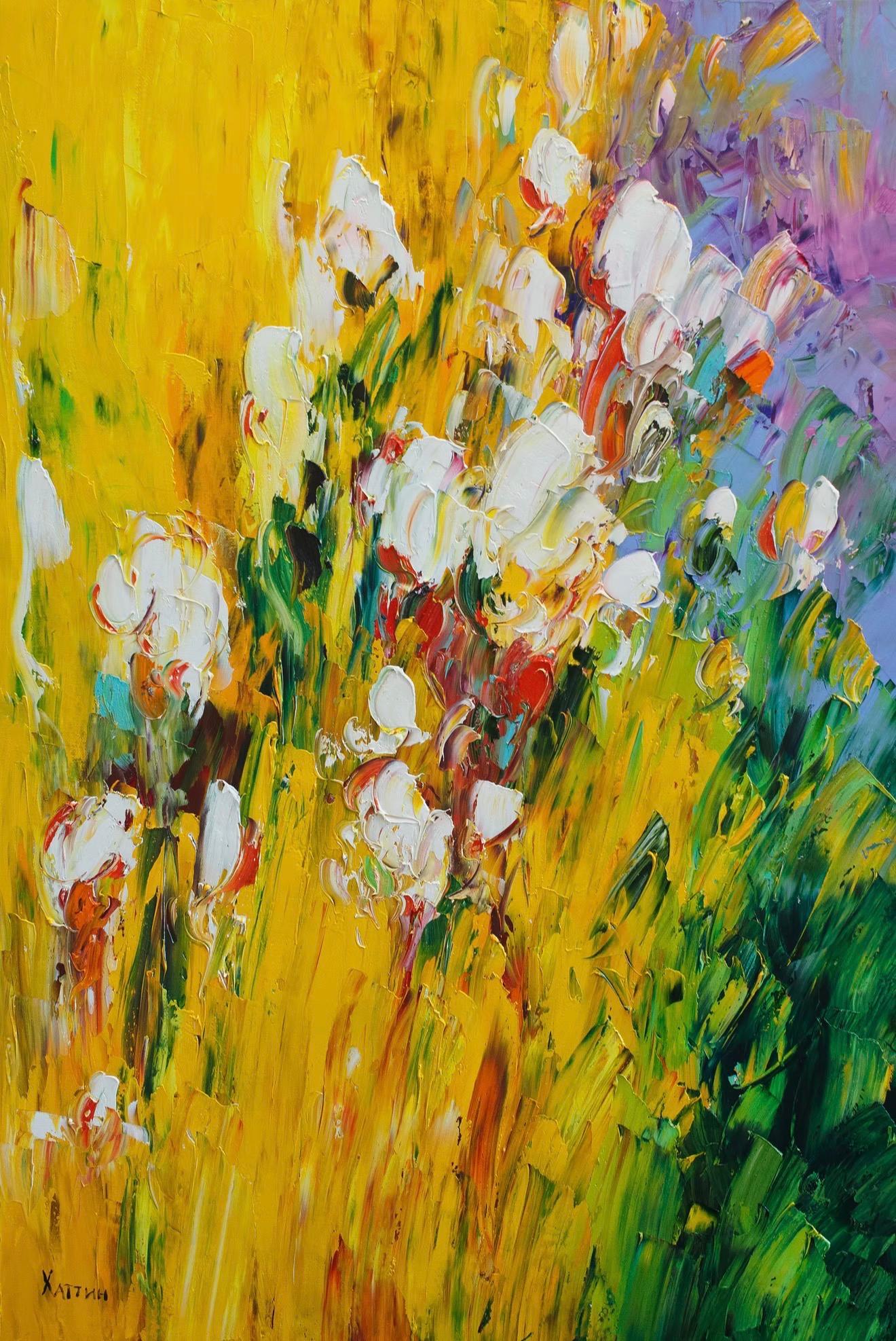 Landscape , 90x60cm, oil on canvas - Art by Valeri Hatin