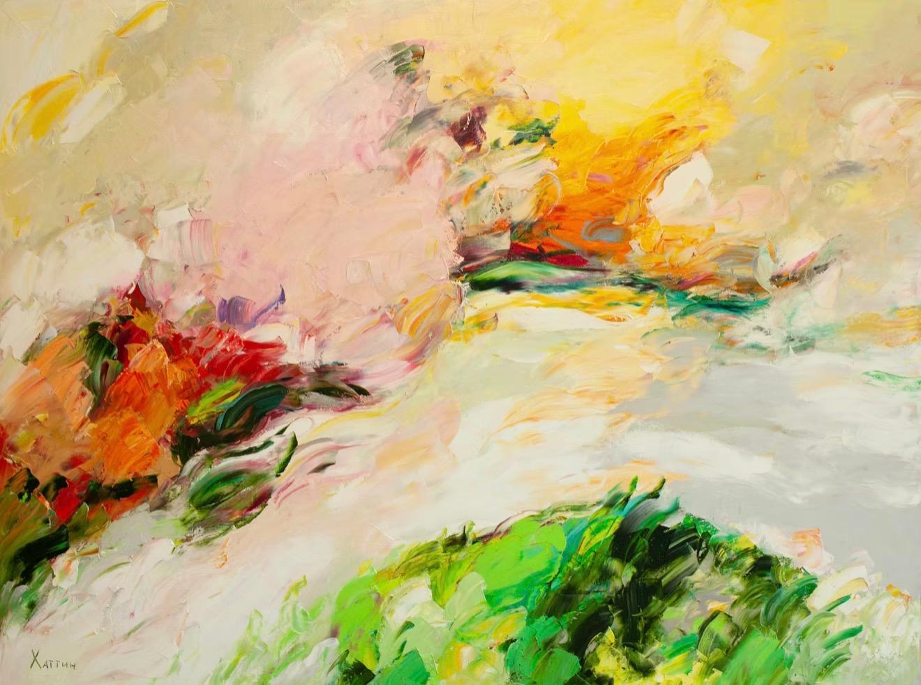 Landscape , 90x120 cm, oil on canvas - Art by Valeri Hatin