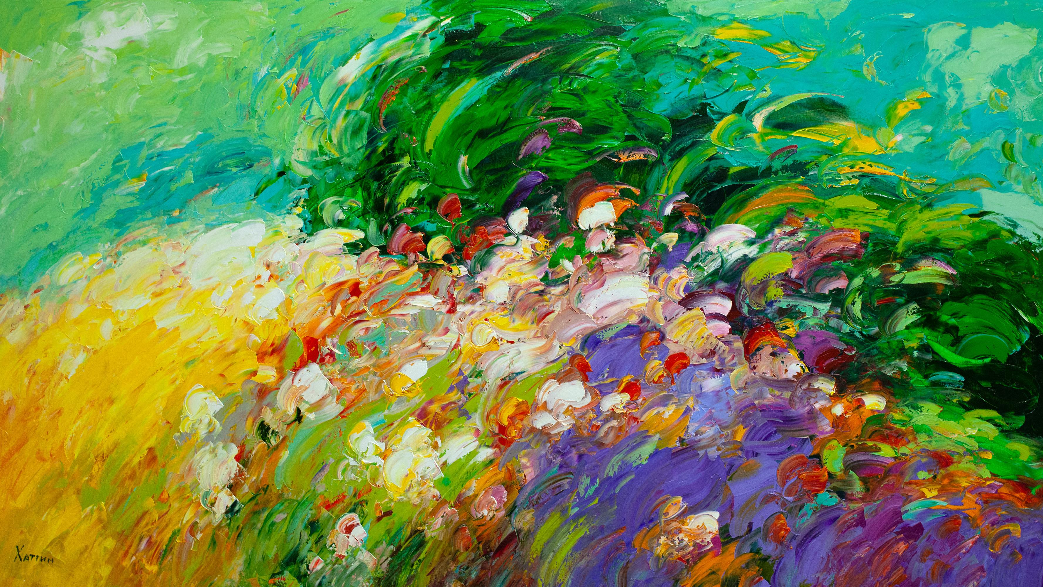 Landscape , 90x160 cm, oil on canvas