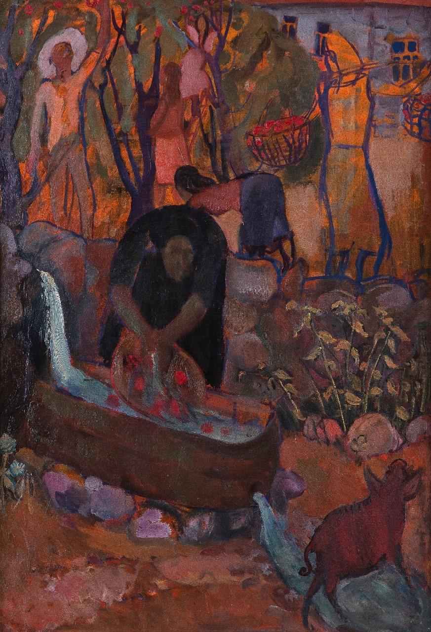 Harvesting, 98x68 cm, oil on canvas - Art by Taimuraz Aylarov