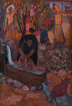 Harvesting, 98x68 cm, oil on canvas