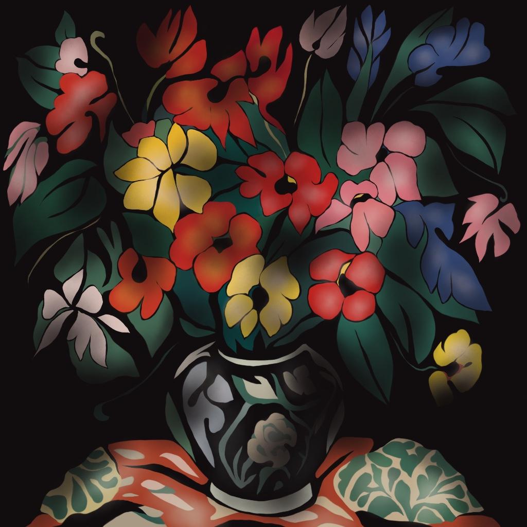 Still life , 70x70cm, print on canvas.Edition 20 pcs. - Art de Nina Tsoriti