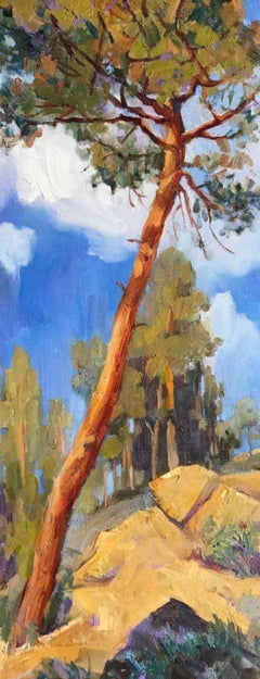 Pino , 60x25 cm, olio su tela