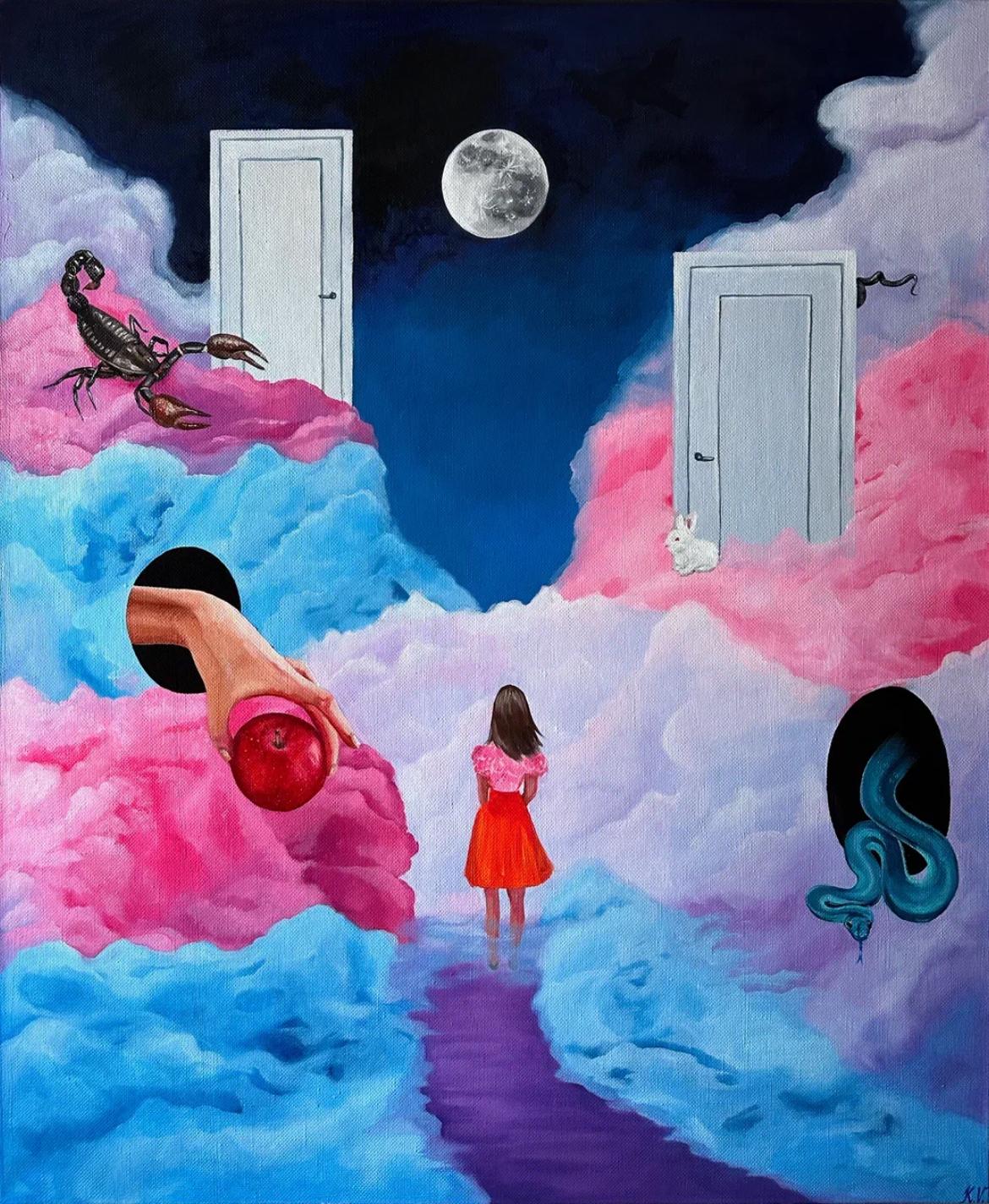 At the crossroads, 120x100cm, oil on canvas