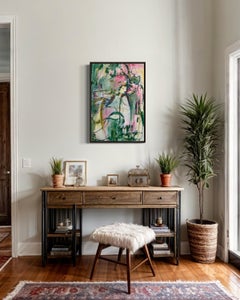 Life with a cat, 78x54 cm, acrylique, papier