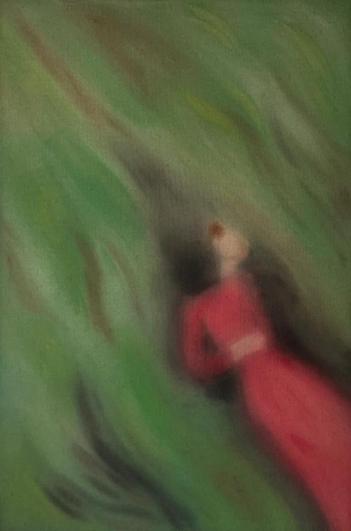 Serie "Menos 3,75", 90x60 cm, lino sin imprimar, pinturas minerales para pintura oriental