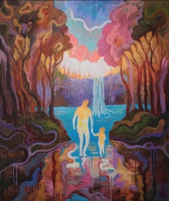 Supporto segreto,  100x120cm, acrilico su tela