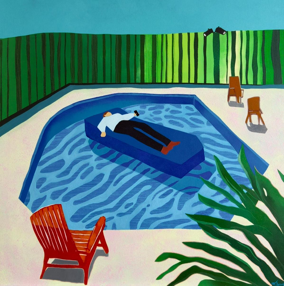 Fun time, 80x80 cm, acrylic on canvas