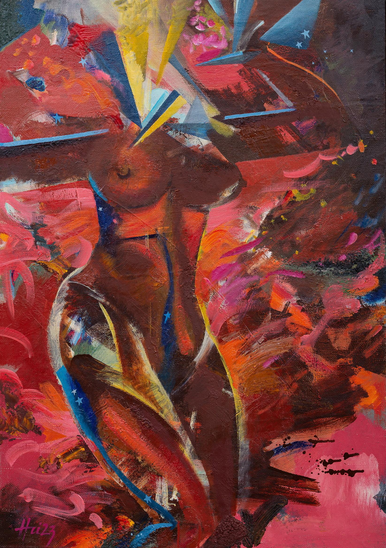 Pandora, 98x70cm, oil on canvas - Art by Ivan Nesvetailo