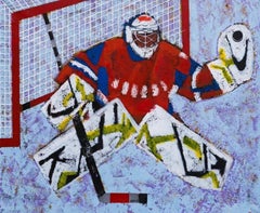 Used Goalkeeper, 100x120cm, Acrylic, canvas