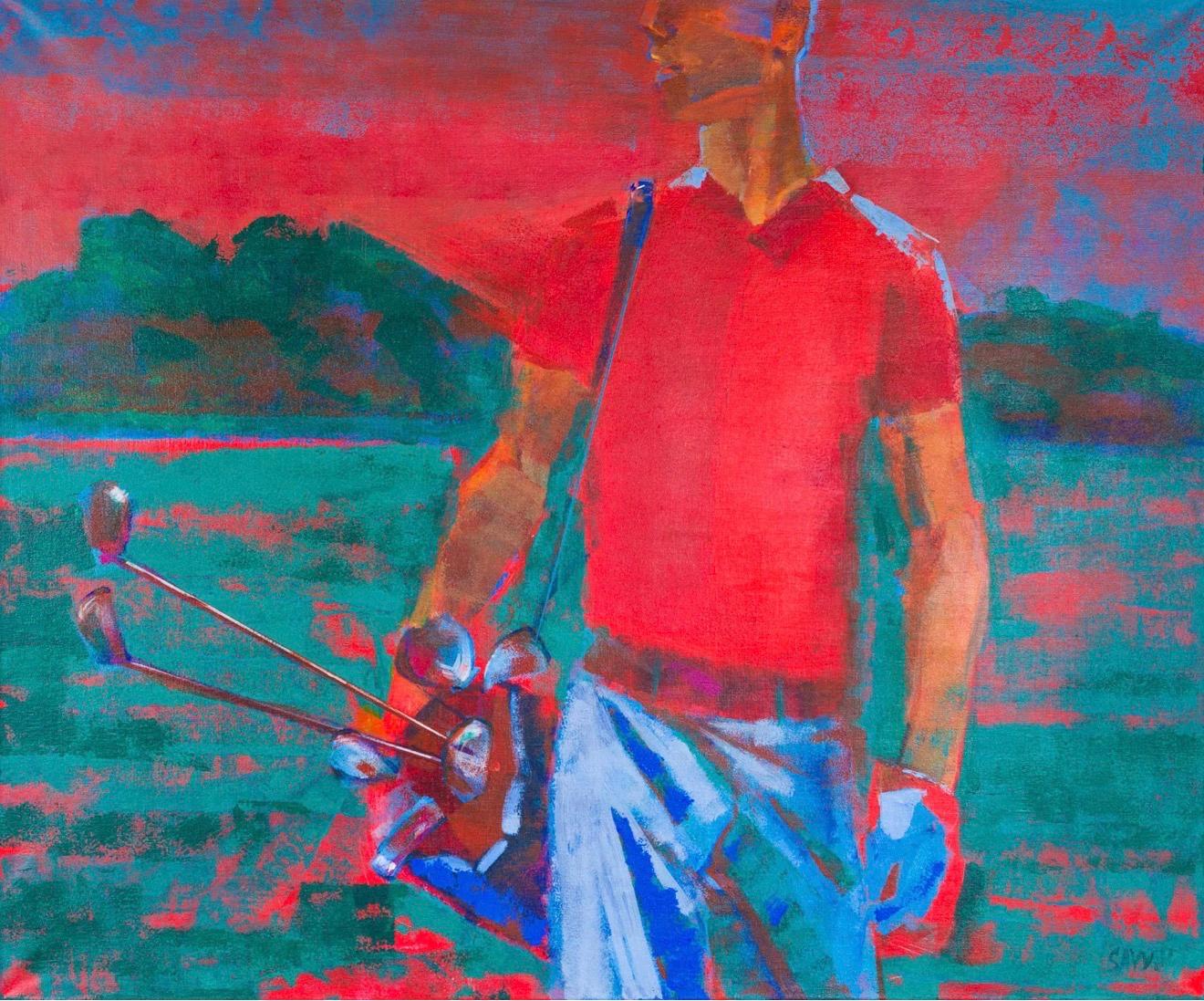 Sunset , 100x120cm, Acrylic, canvas - Art by Aleksey Savin