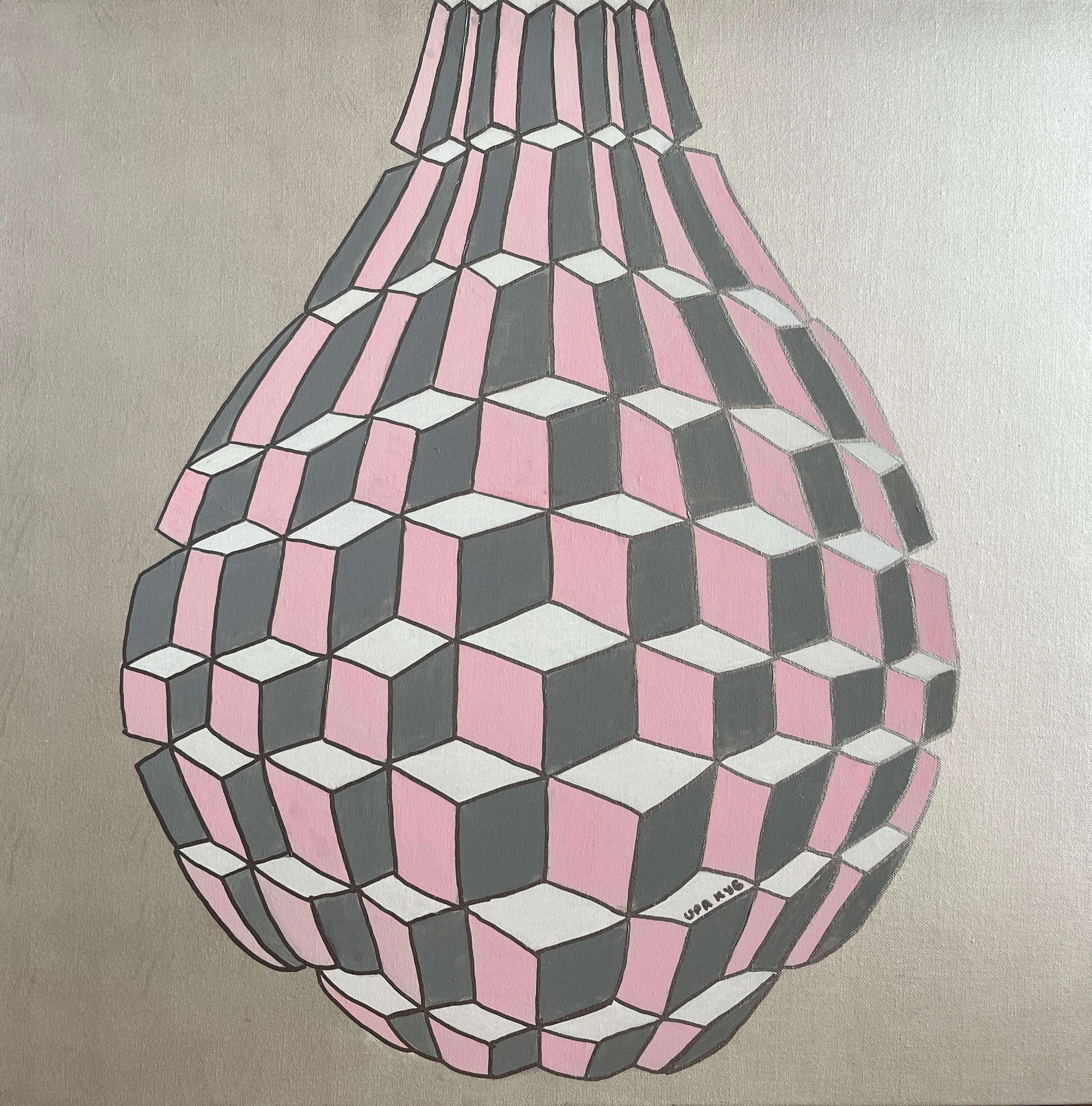 A tear, 80x80cm, acrylic on canvas