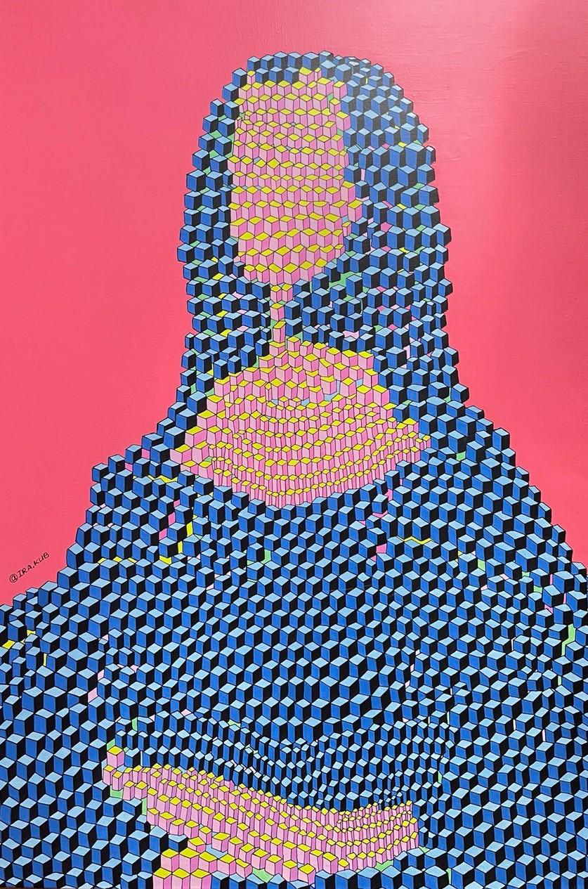 Mona Lisa, 120x80cm, acrylic on canvas