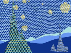 Starry Night, 100x120cm, acrylic on canvas