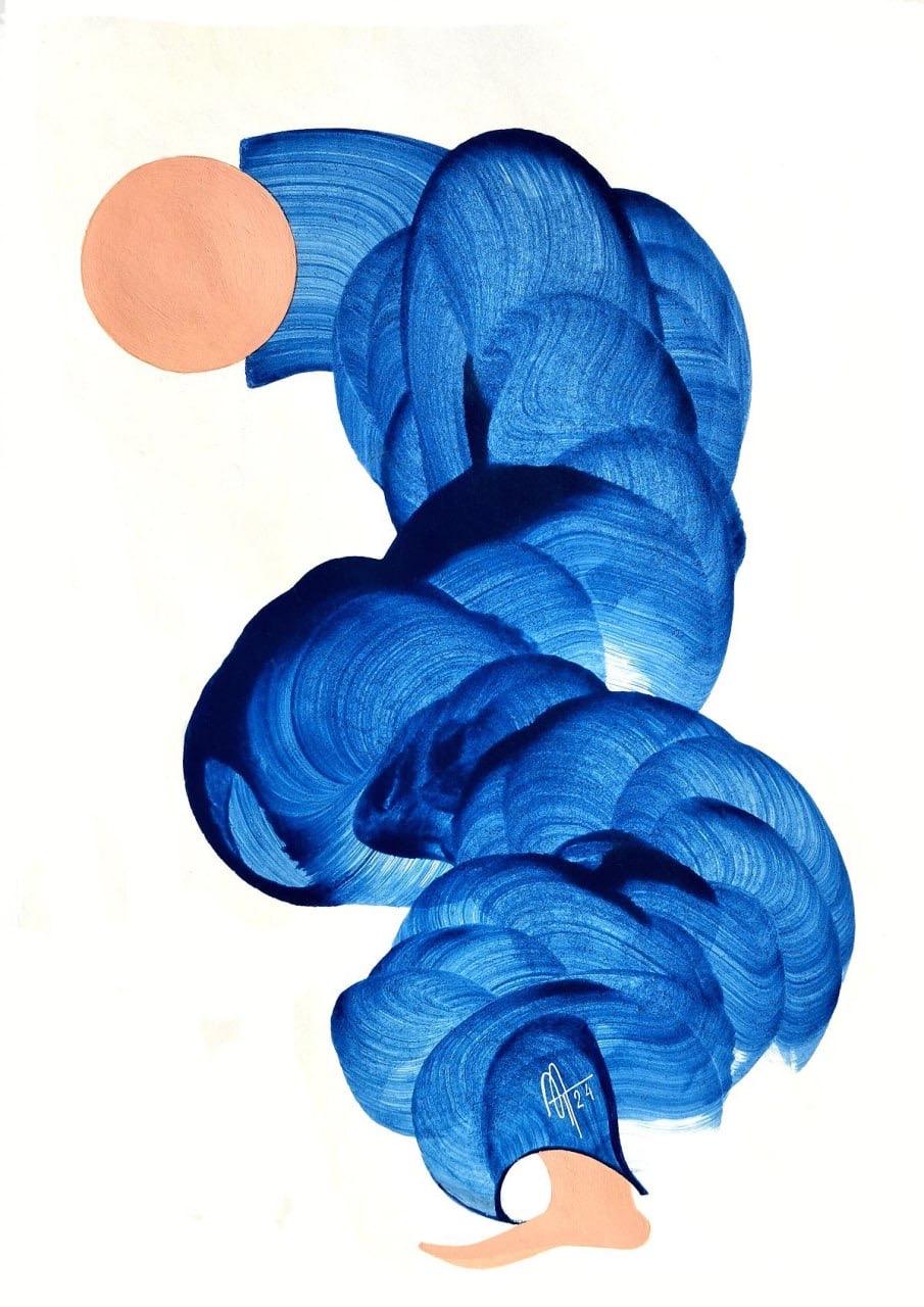 series "Non-standard configurations", 42x30 cm, acrylic on paper