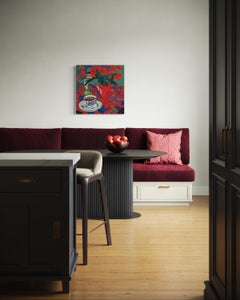 Natura morta rossa, 70x70cm, stampa su tela. Edizione 20 pezzi.