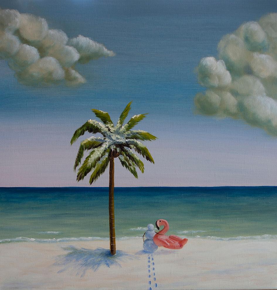 Lana Bergh Landscape Painting - N198 , 50x50cm, oil, canvas