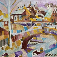 landscape, 60x60 cm, Oil, Canvas, Sand