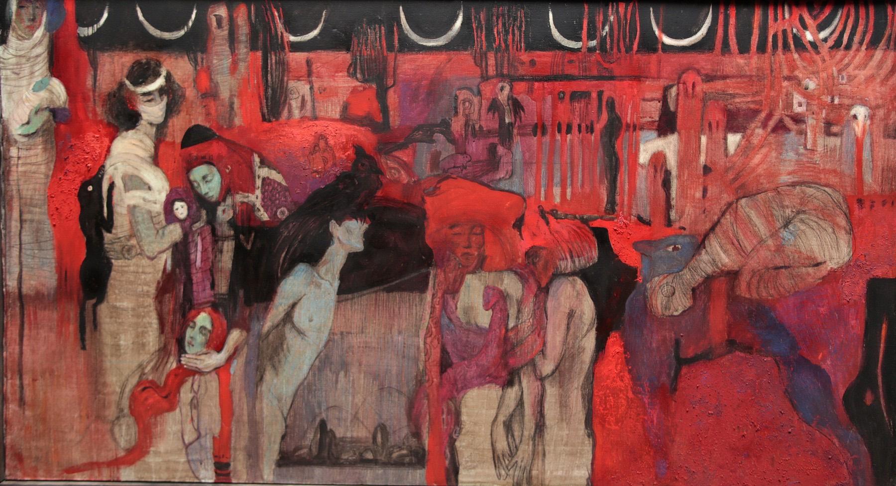 Hecate. The Old Woman , 90х190 cm, oil on canvas