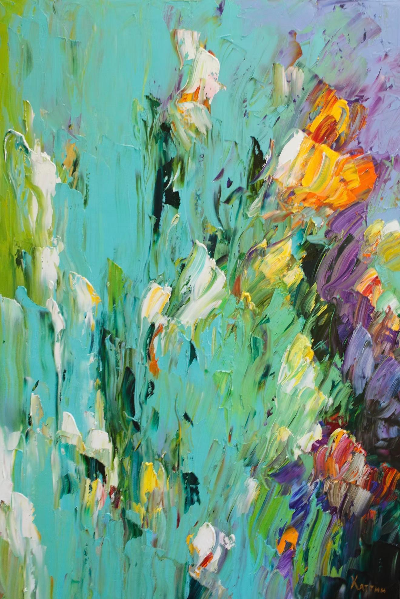 Landscape , 90x60cm, oil on canvas - Art by Valeri Hatin