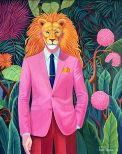 Used The king of beasts, 100x80cm, oil on canvas