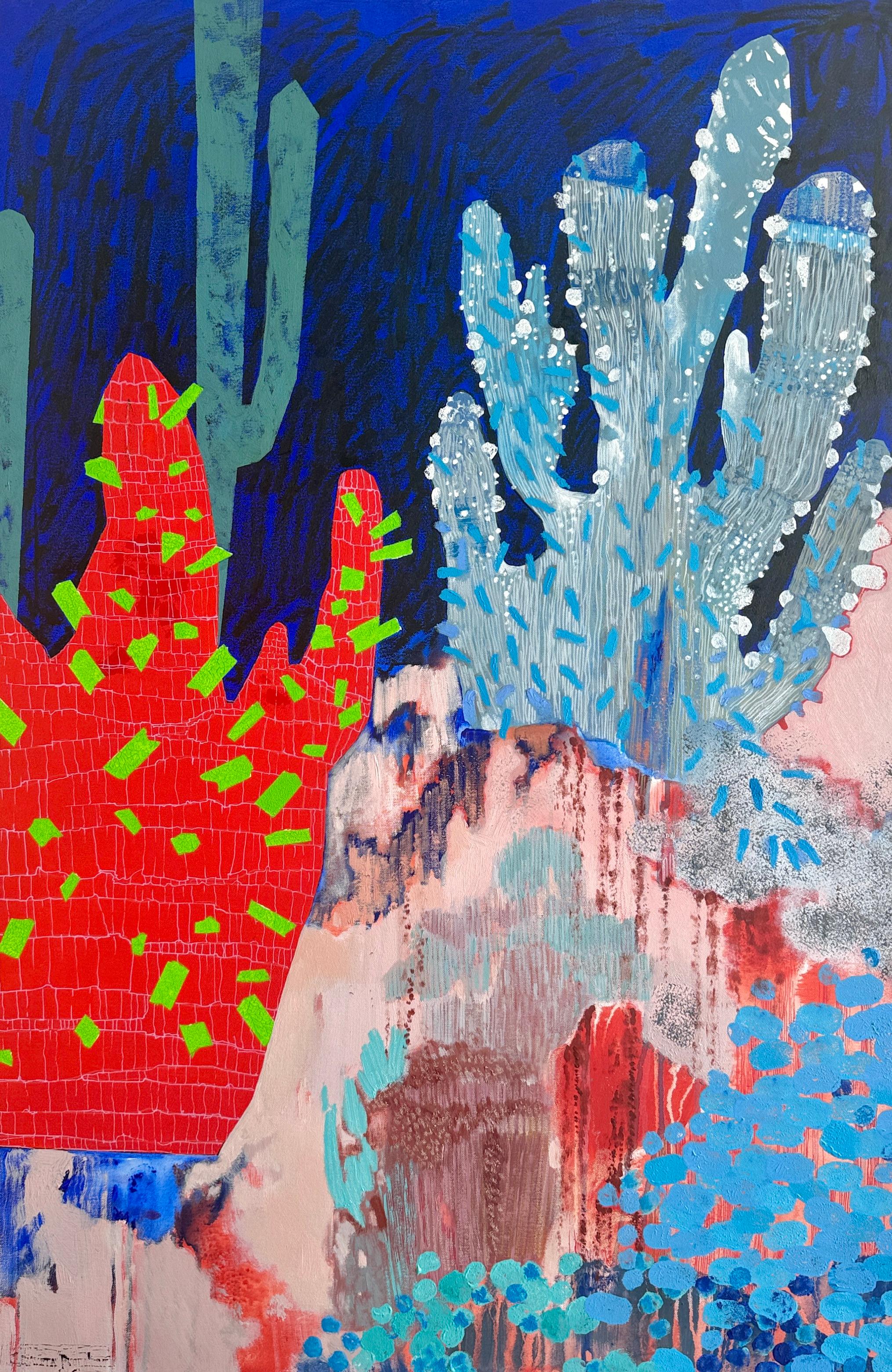 Spines 120x80 cm, acrylique  sur toile - Art de Elizeveta Pugacheva