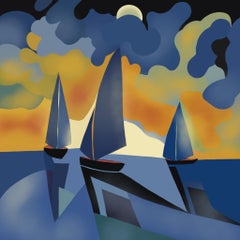 Seascape , 70x70cm, Druck auf Leinwand. Auflage 20 Teile.