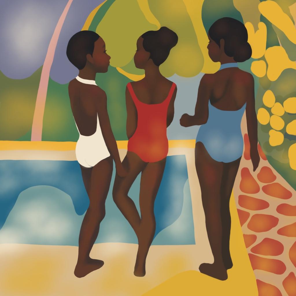 Nina Tsoriti Still-Life Print - sisterhood , 70x70cm, print on canvas.Edition 20 pcs.