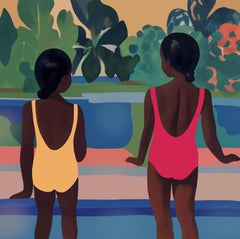 Nina Tsoriti - sisterhood , 70x70cm, print on canvas.Edition 20 pcs. Used sisterhood , 70x70cm, print on canvas.Edition 20 pcs.