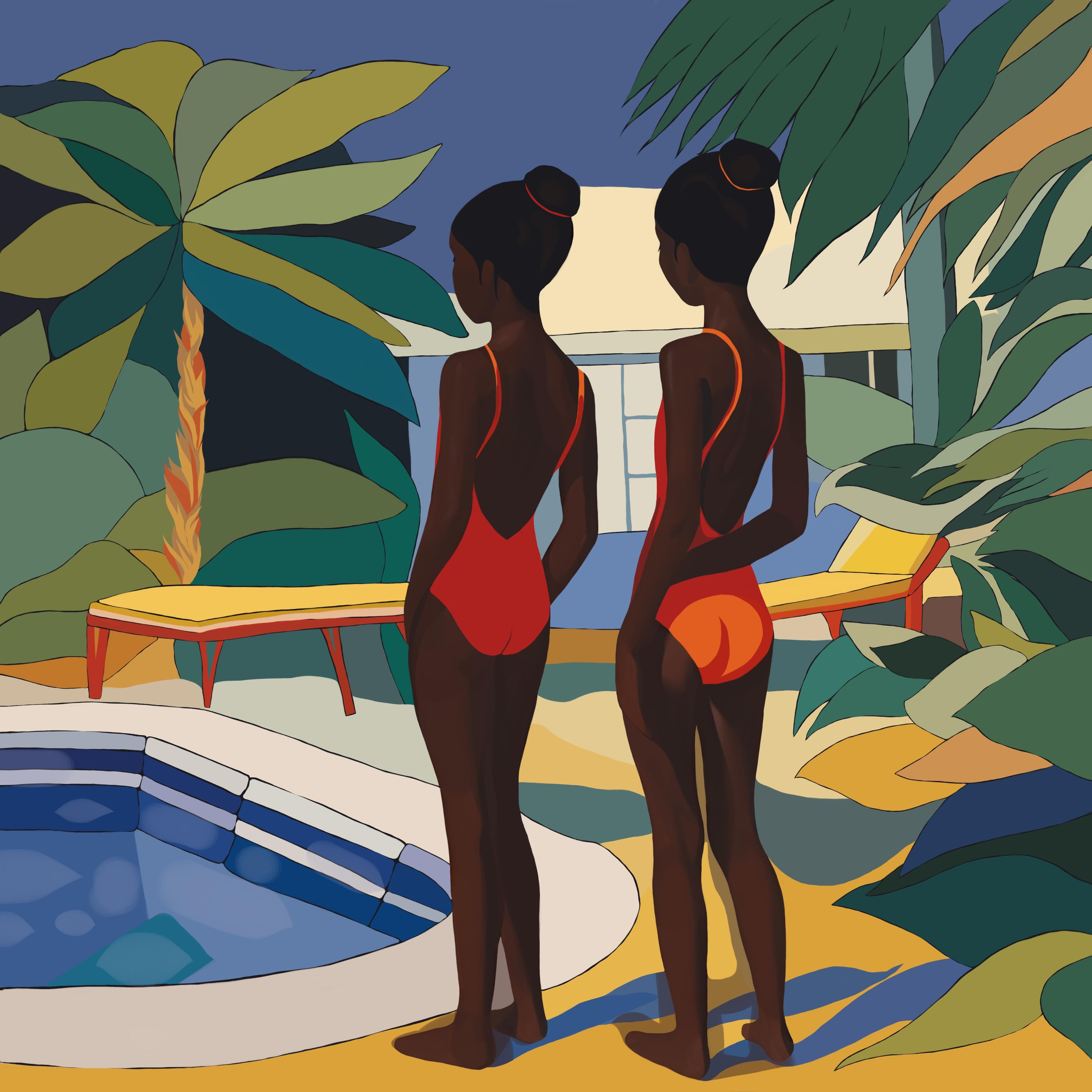 Sisterhood, 70x70cm, impression sur toile, édition 20 pièces.