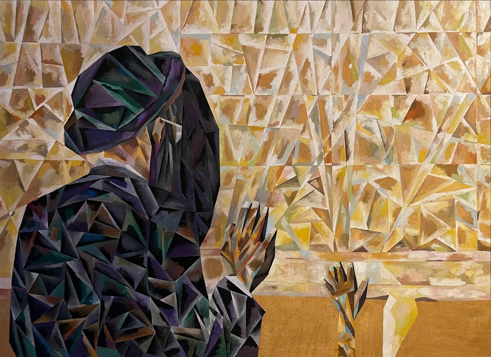 Wailing Wall, 100x140cm, Oil, Canvas - Painting by Tanya Brodskaya