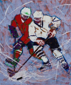 Forward Acrylgemälde auf Leinwand, 100x120cm, Neuer Zustand