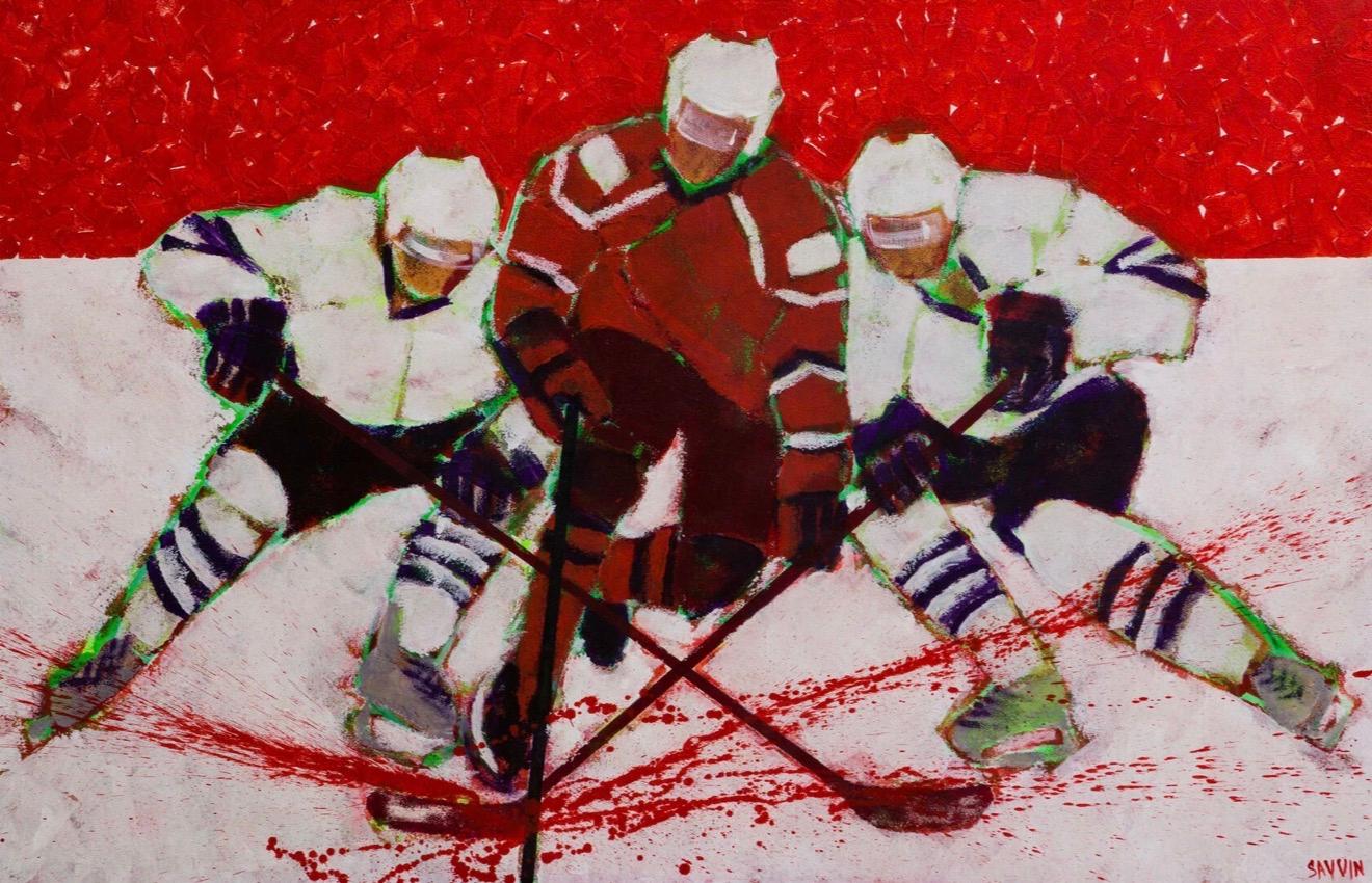 Durchbruch Acrylgemälde auf Leinwand, 110x170cm, Neuer Zustand